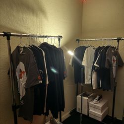 CHROME HEARTS, SUPREME, BAPE, CORTEIZ Clothing Rack !
