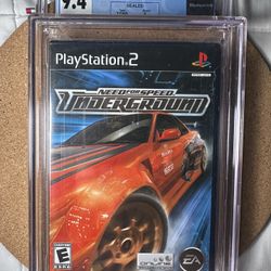 Need for Speed: Underground 9.4 A ( CGC Playstation 2 PS2 New Sealed)