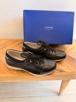 LIZ CLAIBORNE LIZSPORT REBEL Womens Size 8.5 Casual Lace Up Black Leather Shoes West Las Vegas See My Listings Summerlin