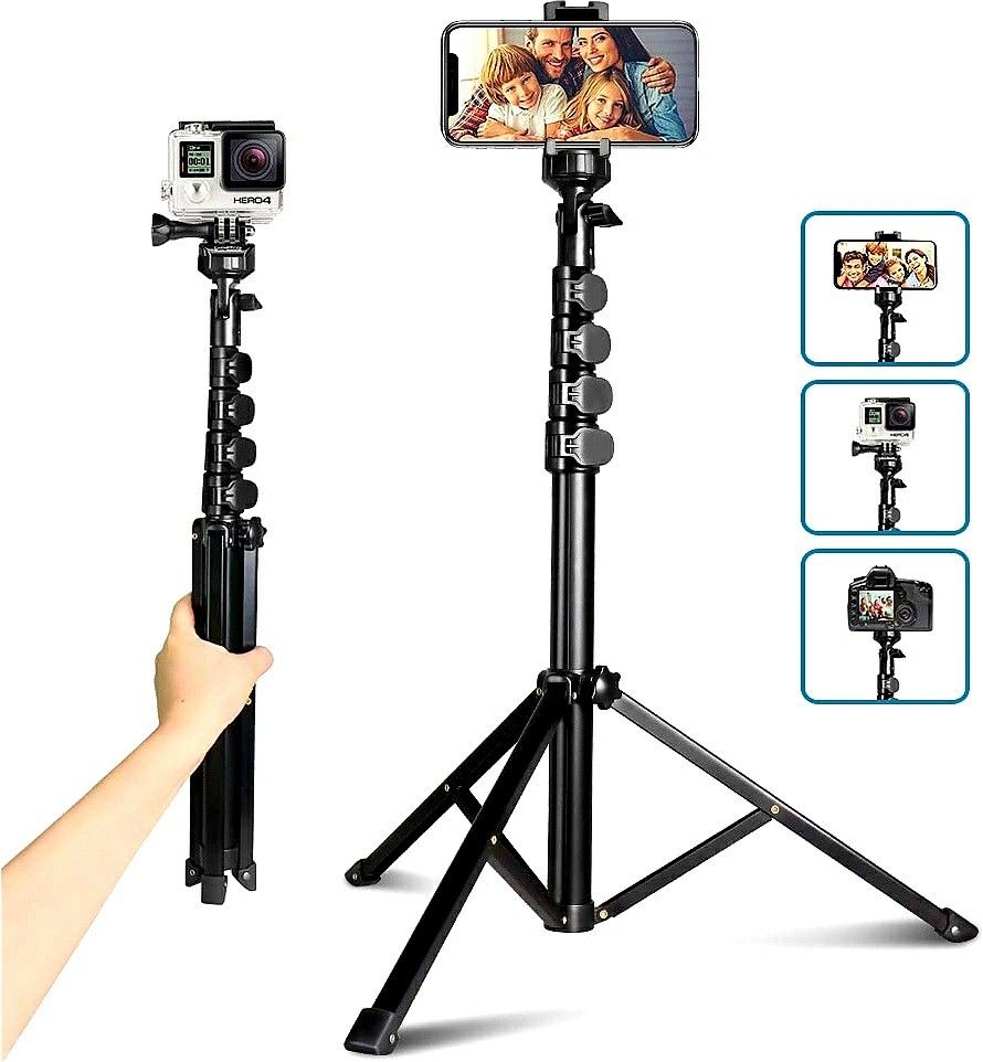 62" Phone Tripod Accessory Kits,