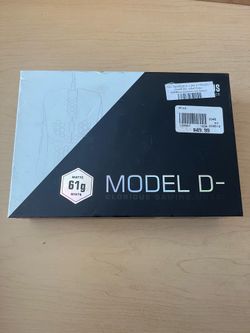 Glorious Model D Minus Wired RGB Gaming Mouse Matte White PMW3360 Honeycomb