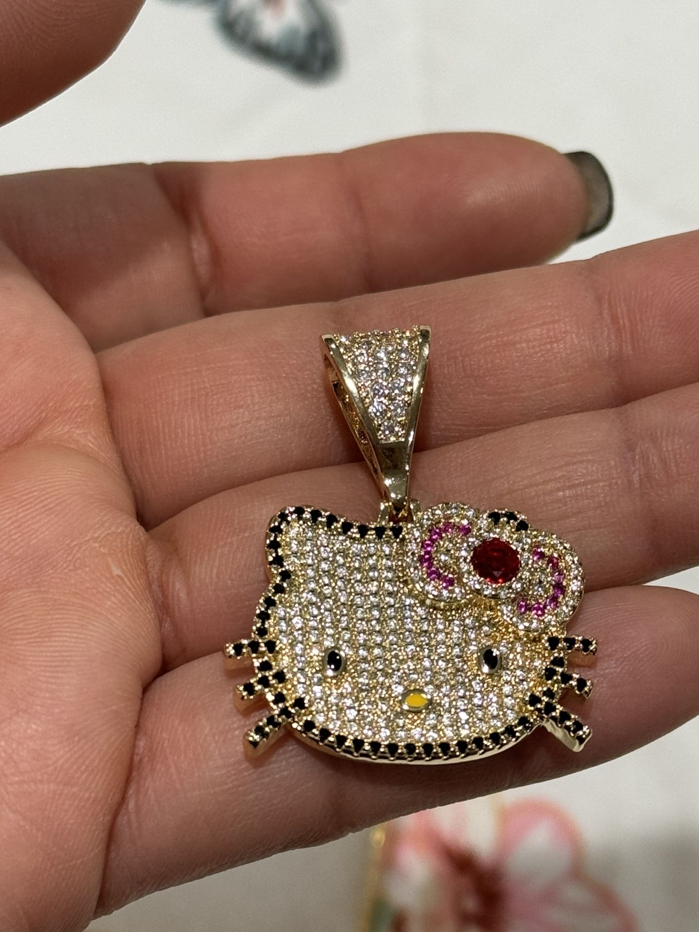 Hello Kitty Chain Charm Gold Plated 💜💗