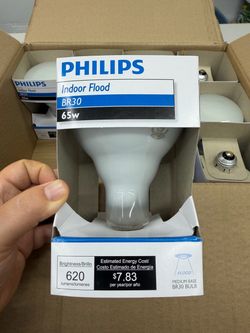 Phillips BR30 indoor flood lightbulbs 65w