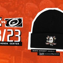 Anaheim DUCKS Beanie and Scarf (D23) COMBO 3/23 SGA Exclusive