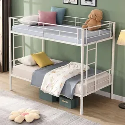 Bunk bed white metal