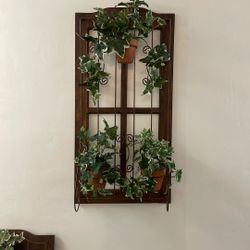 Two Vintage Wall Decor/ Faux Windows