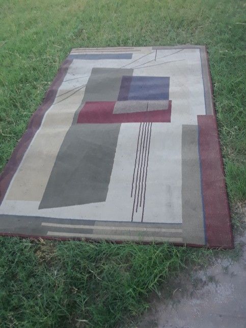 Area Rug Modern Carpet Dulcet 1940 Red 5' x 8' 160 x 220