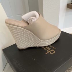 Nude Wedges (New/ Never worn)