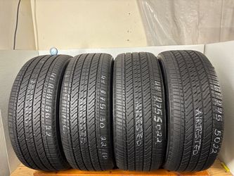 Set 4 tires 275 50 22 Bridgestone alenza as 02 high tread