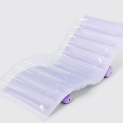 New Sealed Inflatable Purple Chaise Lounge Arched Seat Pool Or Patio Chair 