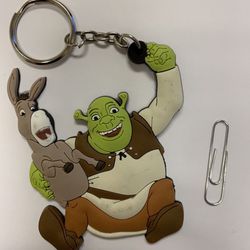 Shrek & Donkey Keychain