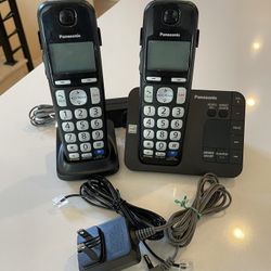 Panasonic Two Handset Cordless Phone Set