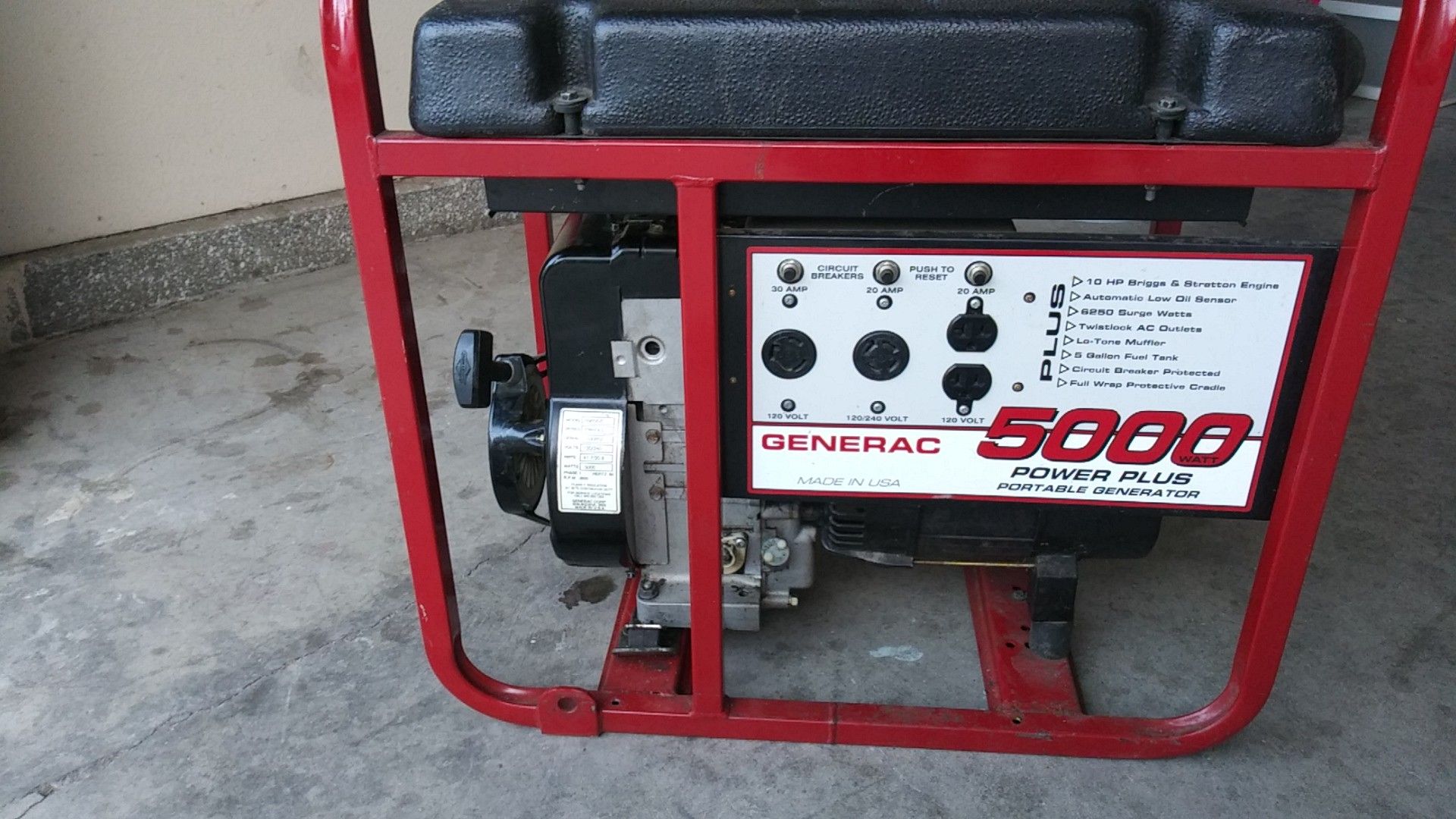 5000 watt generator