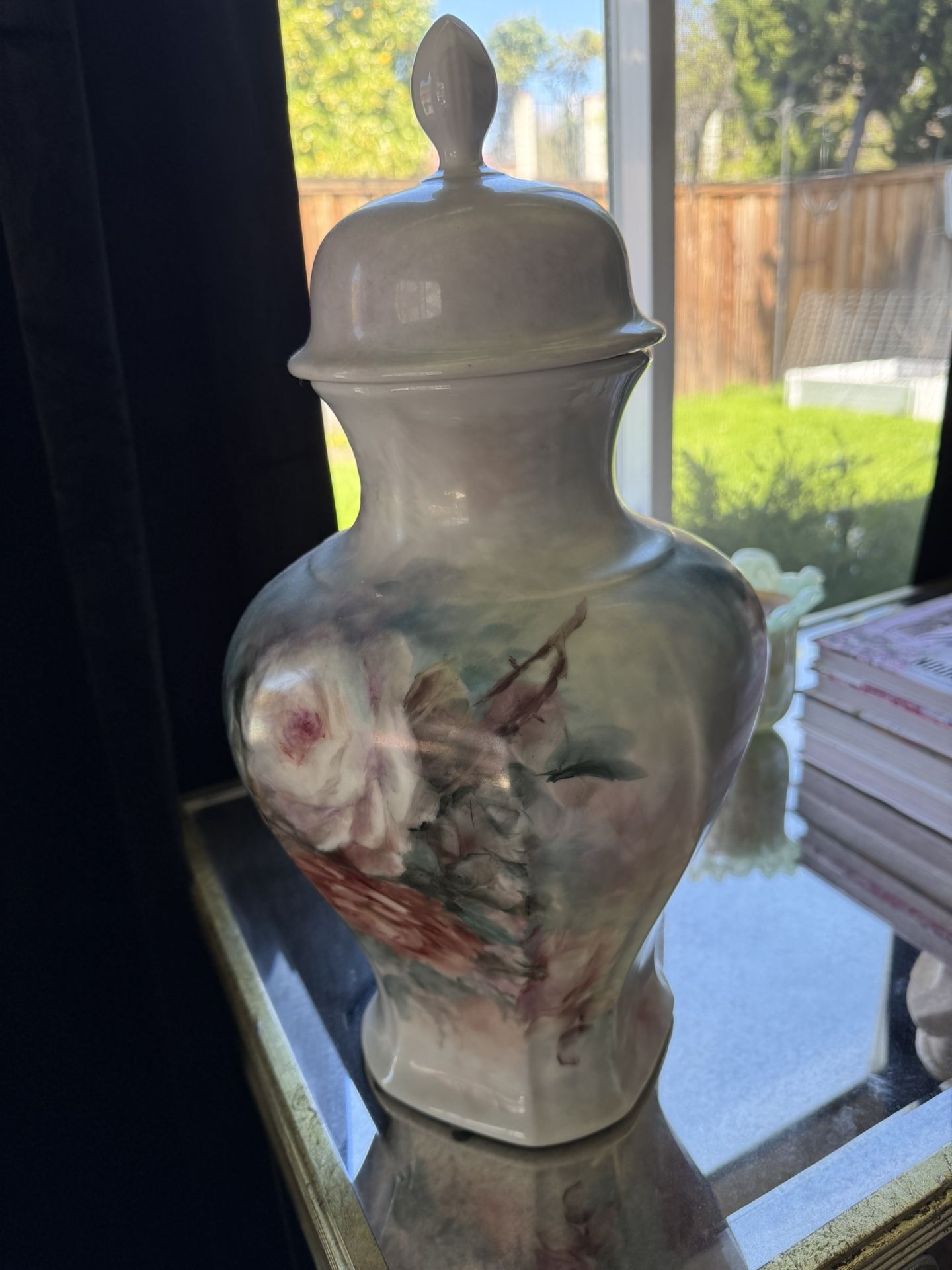 Vintage Apothecary Hand Painted Jar