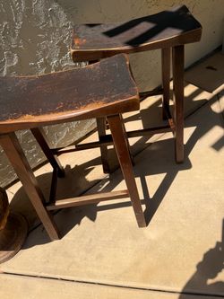 2 stools rough shape 26 1/2” High