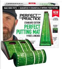 NEW Perfect Practice Perfect Putting Mat – Standard Edition – Dustin Johnson