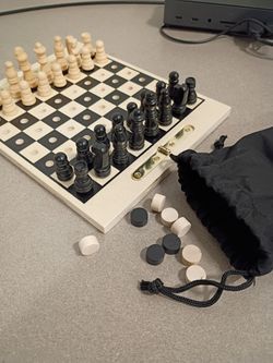 Travel Chess & Checkers Set