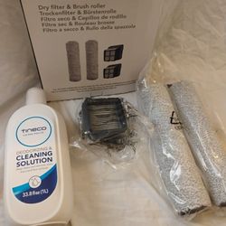Tineco Replacement 2 HEPA Assembly, 2 Brush Roller & Deodorizing Solution