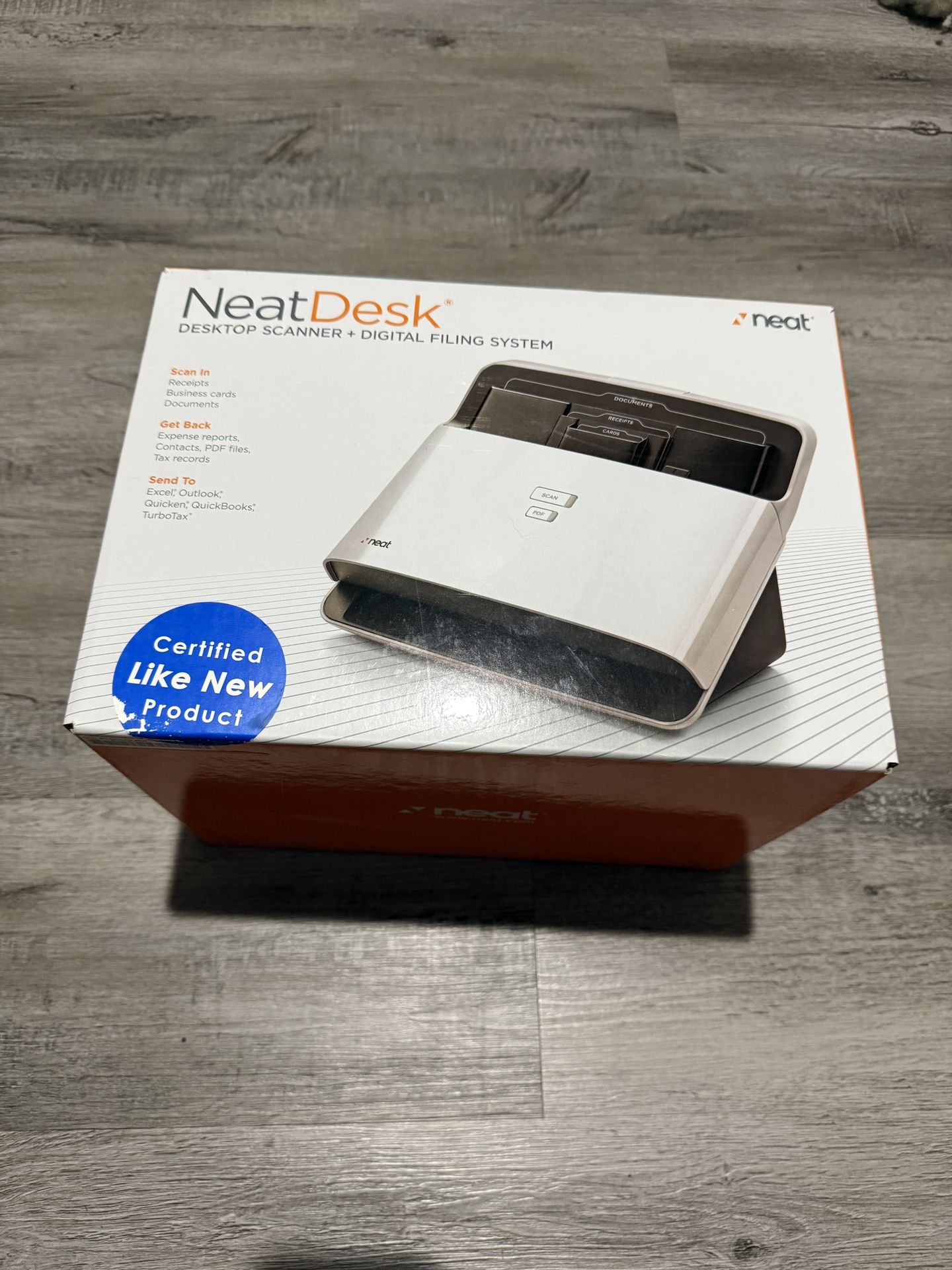Neat Desk Desktop Scanner + Digital Filing System