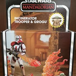 Star Wars Vintage Collection Incinerator Trooper & Grogu (X2 In Stock)