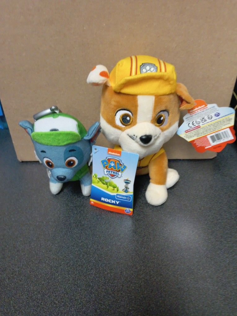 Brand New Paw Patrol Stuffed Figures Clean