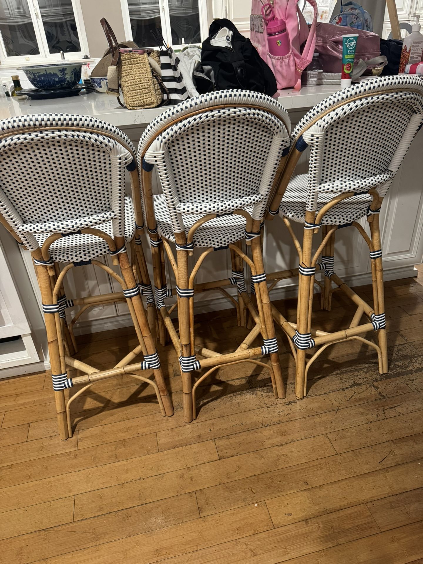 Serena And Lily Bar Stools. Set Of 3!