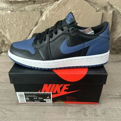 New DS Jordan 1 Retro Low OG Mystic Navy Size 6 Women / 4.5 Men