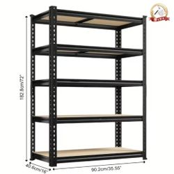 72" - 5 Tier Metal Shelf Storage 