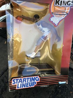 Vintage 1997 Starting Line Up Back Board Kings Utah Jazz Karl Malone Figure