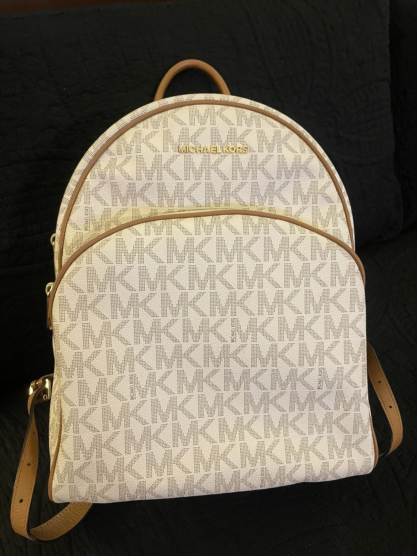 Authentic Large Vanilla Michael Kors Backpack 