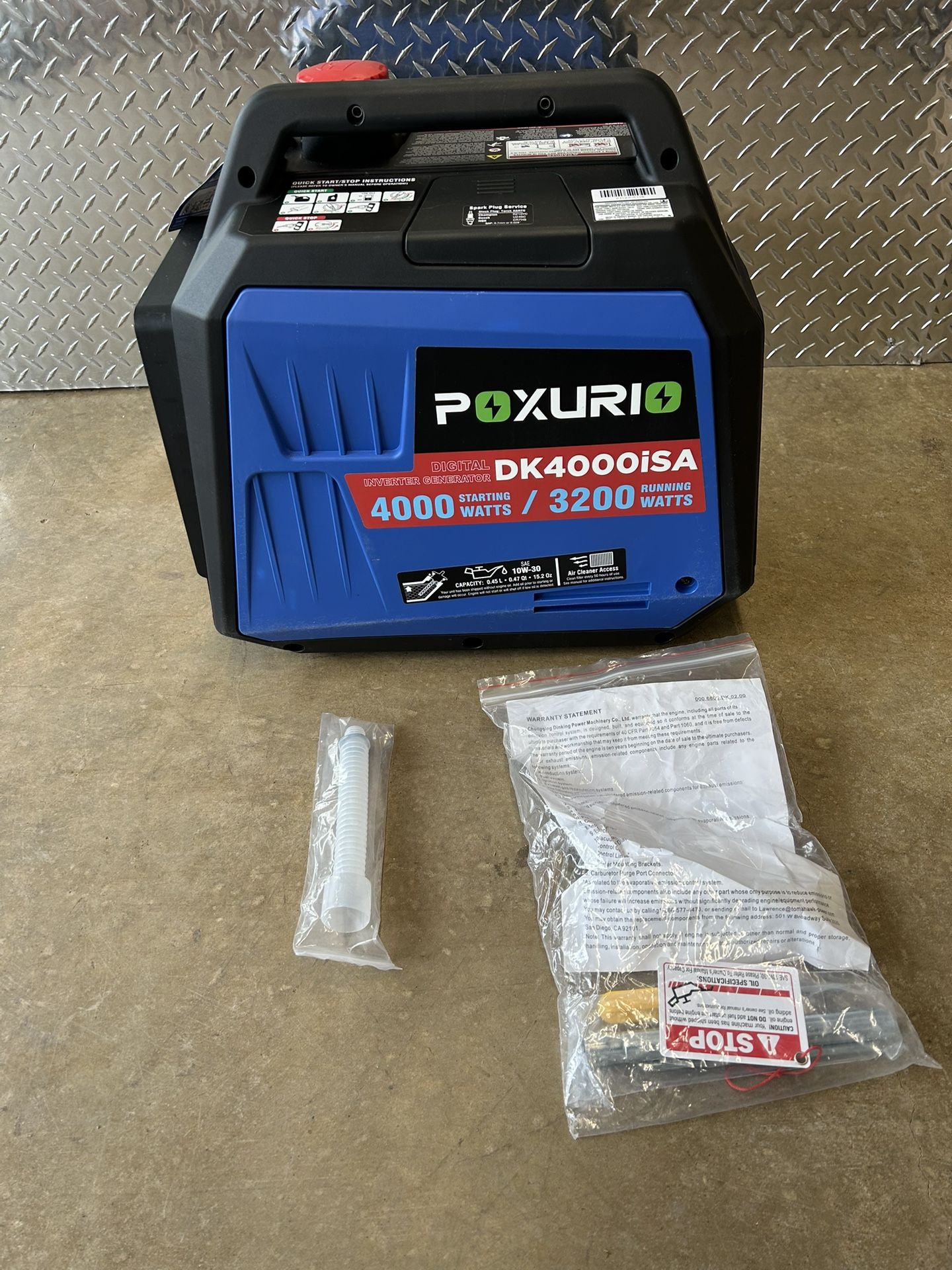 BRAND NEW Poxurio 4000 Watt Inverter Generator NEVER USED!