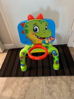 Move to Play Dinosaur Activity Center with Lights & Sounds Basketball Toy