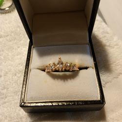 Rose Goldtone High Crown Ring