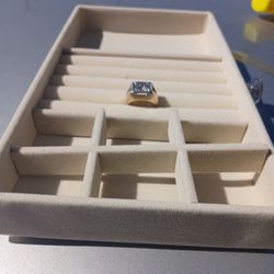 3.5 Karet Round Cut Men's Diamond Ring 