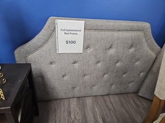 Full Upholstered Bed Frame $25!