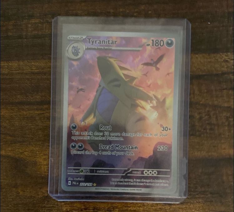 Tyranitar Alt Art Paladea Evolved Pokemon Card