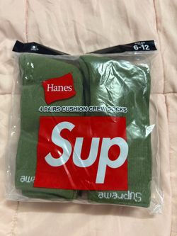 Supreme x Hanes Cushion Crew Socks 4-Pack