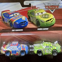 Disney Pixar Cars  ~ SAGE VANDERSPIN & DARREN LEADFOOT ~  2-Pack Diecast “NEW”