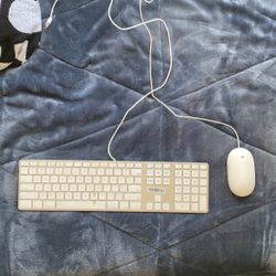 Apple Wires Keyboard & Mouse