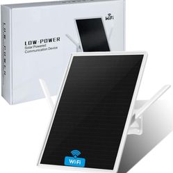 WiFi Extender Signal Booster Solar Battery Outdoor, Long Range up to 300-feet, Internet 2.4G WiFi Extender Booster, Wireless Signal Booster WiFi Repea