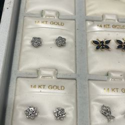 New 14kt Gold Earrings