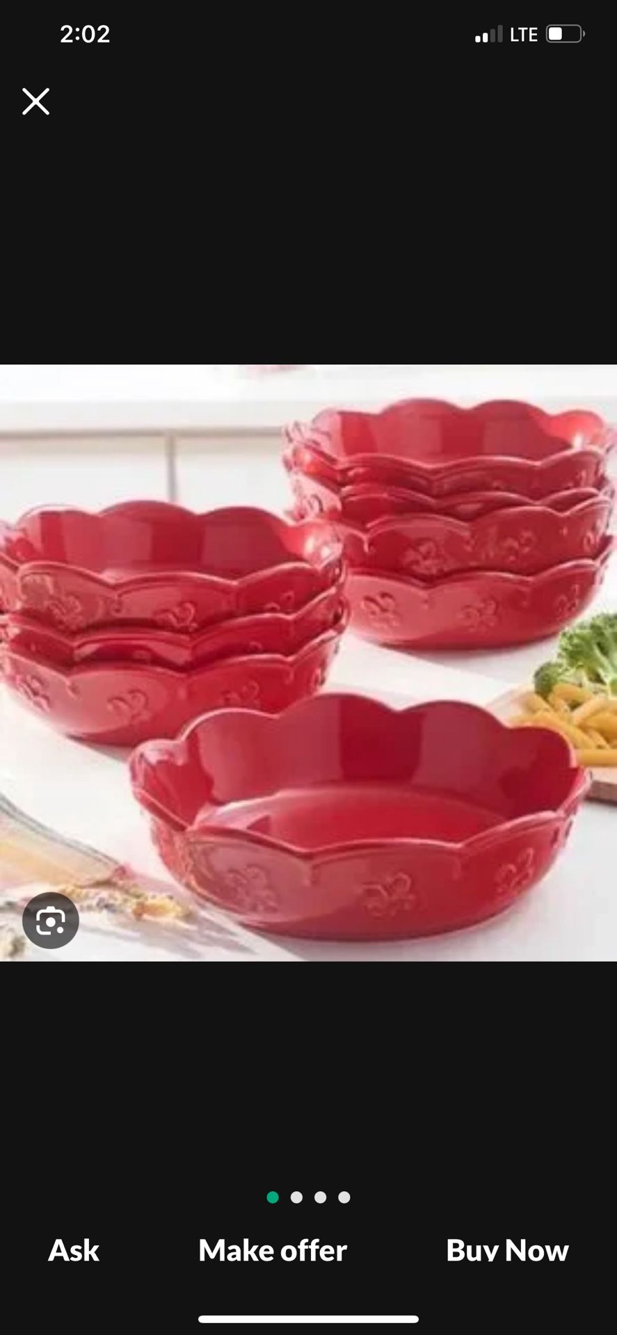 Set De 4 Plato’s Para Pasta