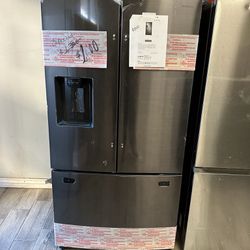 Samsung Black Stainless Steel French Door Fridge New Scratch And Dent 