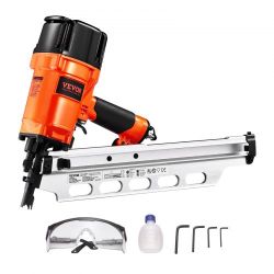 260*Framing Nailer, 2" to 3-1/2" 21 Degree Full Round Head Pneumatic Framing Nailer with Dual Trigger Modes & Tool-Less Depth Adjustment, 80-120PSI Pr