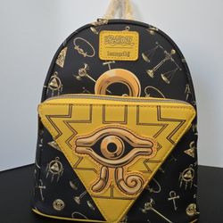 Loungefly Yu-Gi-Oh! Millenium Puzzle Mini Backpack GameStop Exclusive