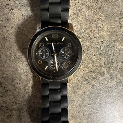 Michael Kors Gold And Black Watch 