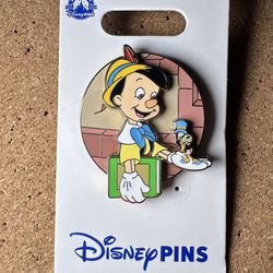 Disney 2023 Pinocchio & Jiminy Cricket OE pin