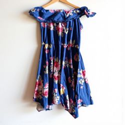 Cute Off The Shoulder Dress For Girl Size 7/8