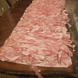 Coral Pink Tutu Table Skirt 6 Ft Table