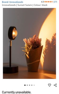InnovaGoods Sulam sunset projector lamp with warm LED light